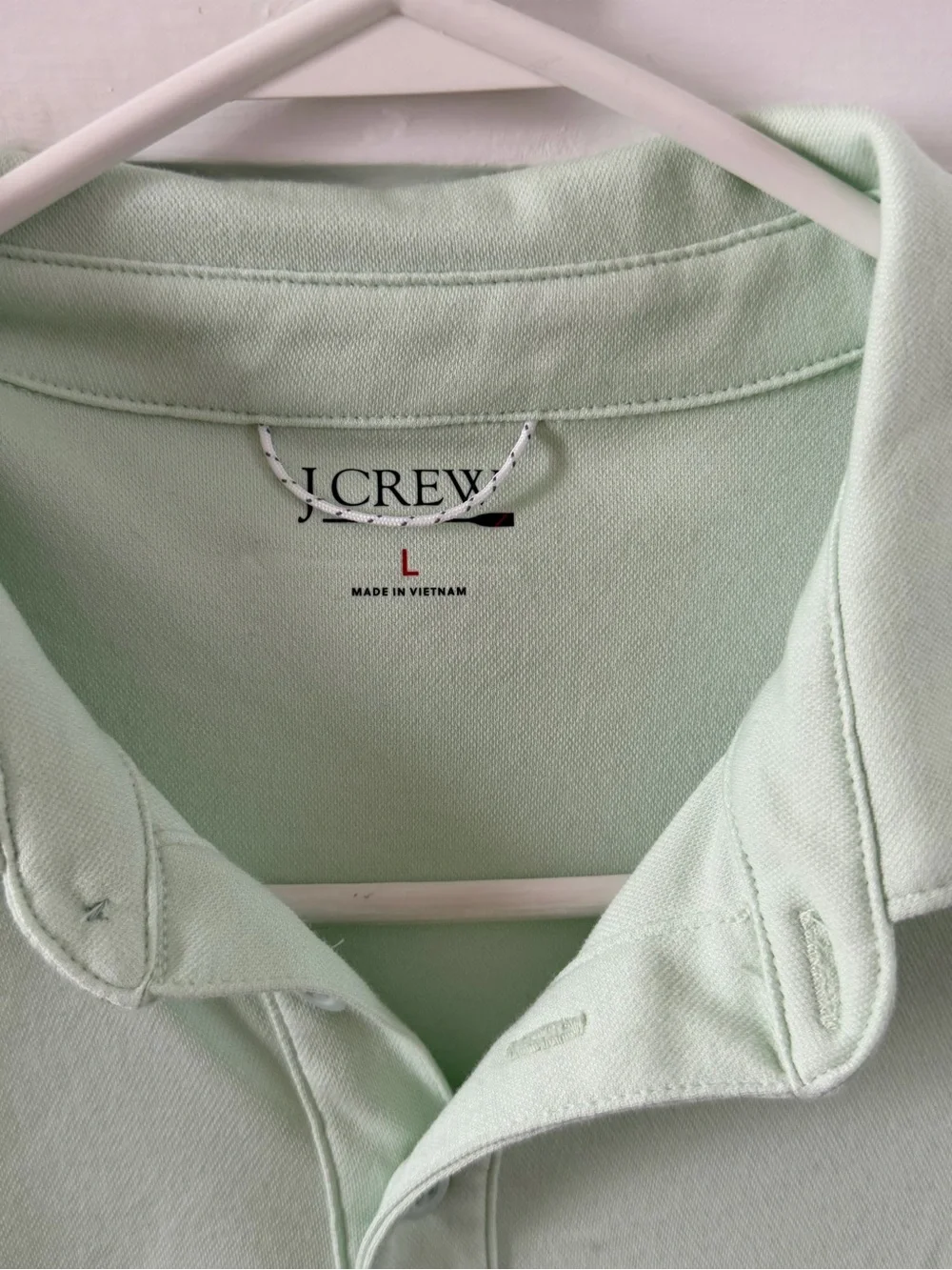 J. Crew Men's Mint Green Polo Shirt